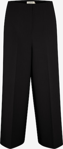 Regular Pantalon à plis 'Corinne' SOAKED IN LUXURY en noir : devant