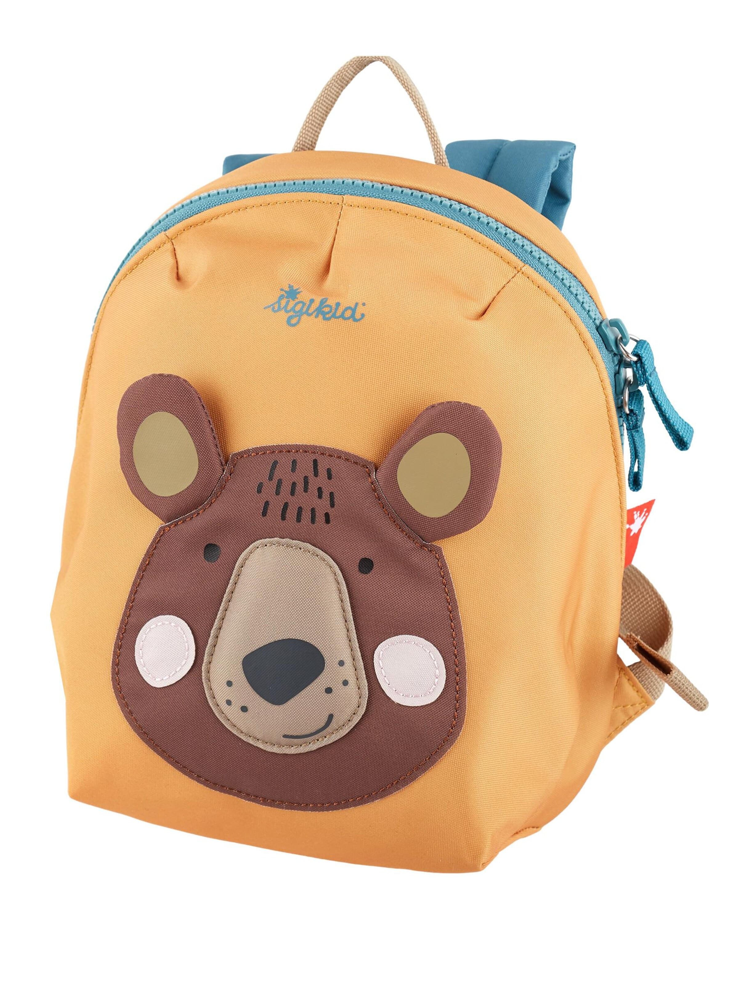 SIGIKID Backpack 'Minirucksack mit Tiermotiv' in Brown: front