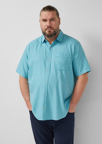 Coupe regular Chemise s.Oliver en bleu : devant