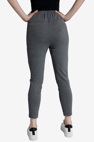 Ulla Popken Slim fit Pants 'Sienna' in Grey