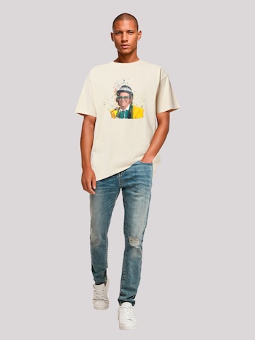 T-Shirt 'TV Times Elton John At The Piano 1977' F4NT4STIC en beige