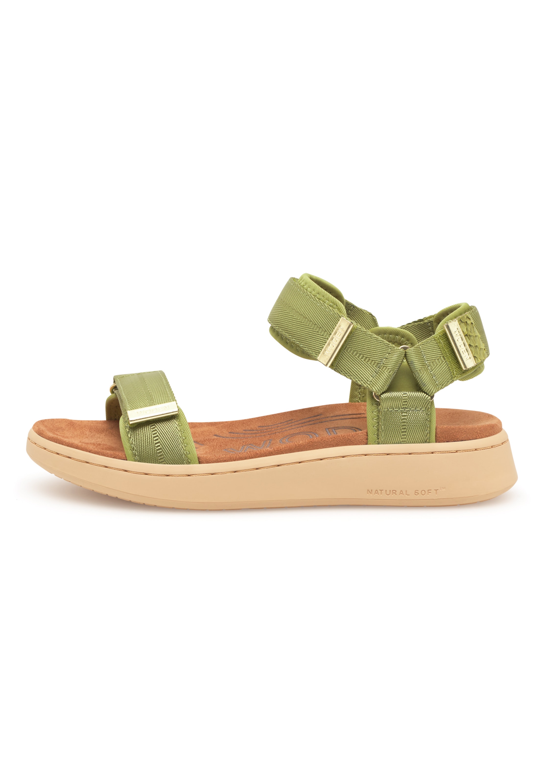 WODEN Sandals 'Line' in Green