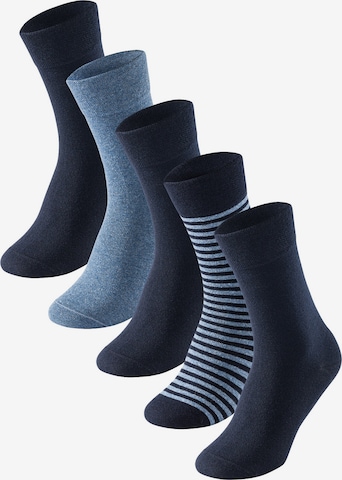 Chaussettes SCHIESSER en bleu : devant