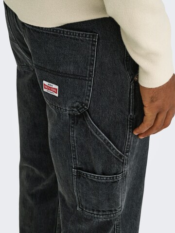 regular Jeans 'ONSEdge' di Only & Sons in nero