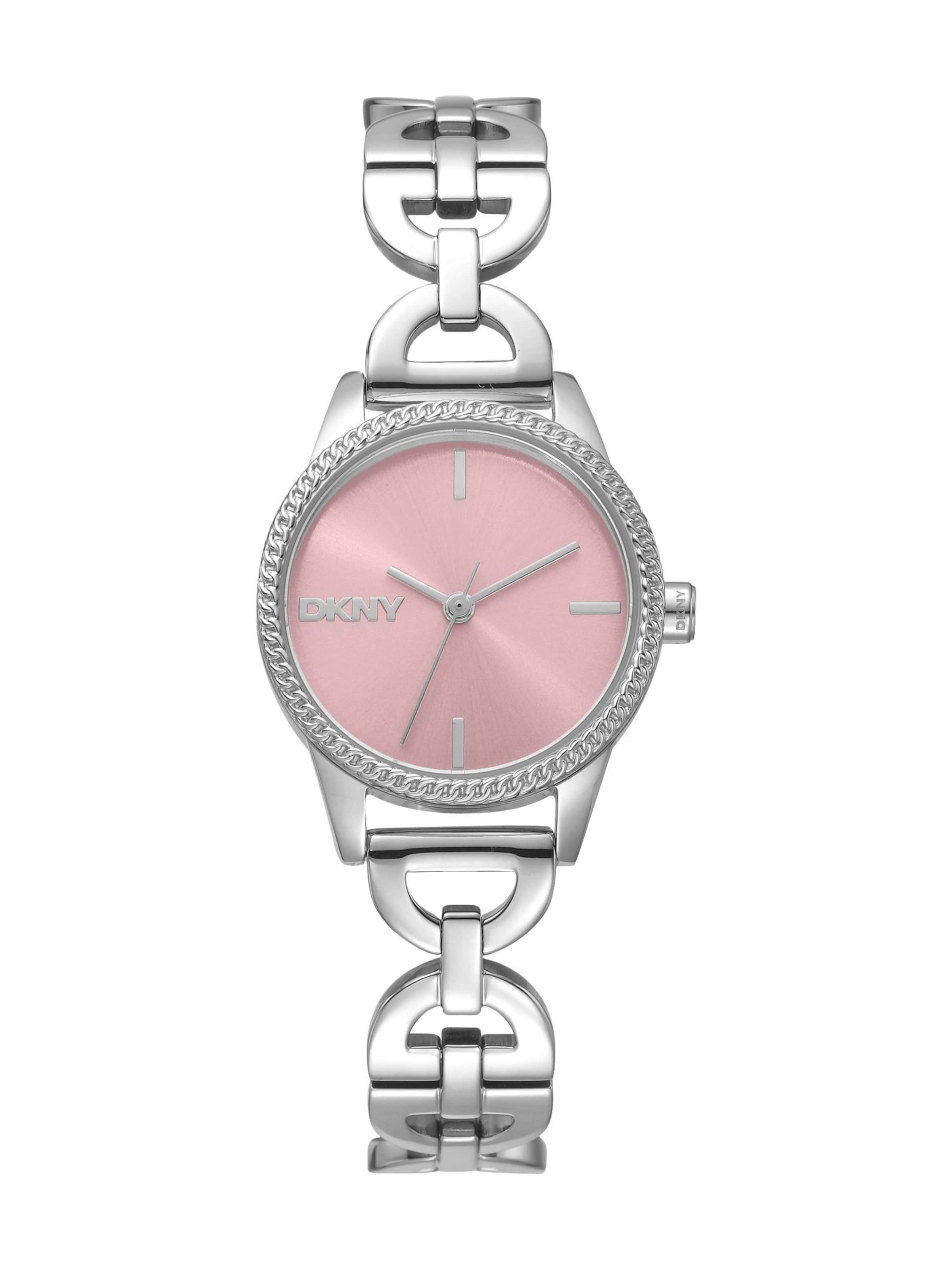 DKNY Analoguhr in Silber: Vorderseite