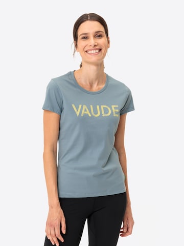 VAUDE Functioneel shirt 'Graphic' in Blauw: voorkant