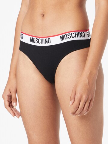 Moschino Underwear Slip in Zwart: voorkant