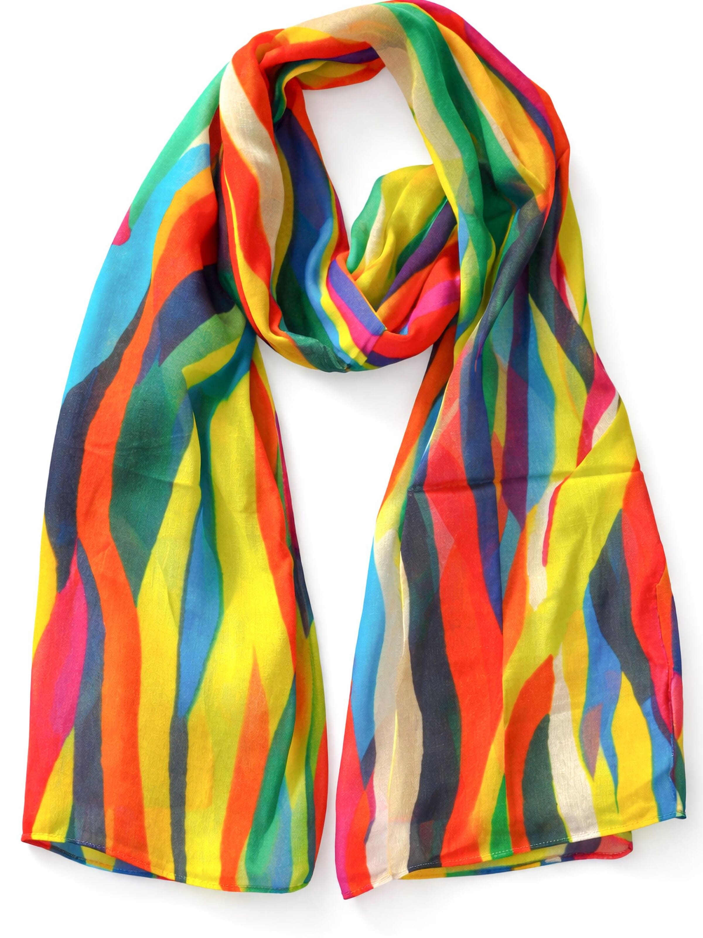 COLLEZIONE ALESSANDRO Scarf 'Mehrfarbig' in Mixed colors: front