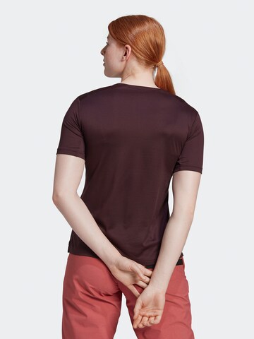 ADIDAS TERREX Functioneel shirt 'Multi' in Rood