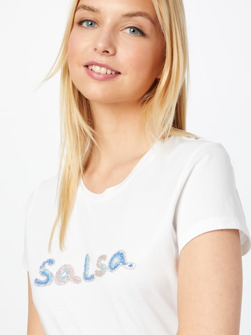 Salsa Jeans T-shirt i vit