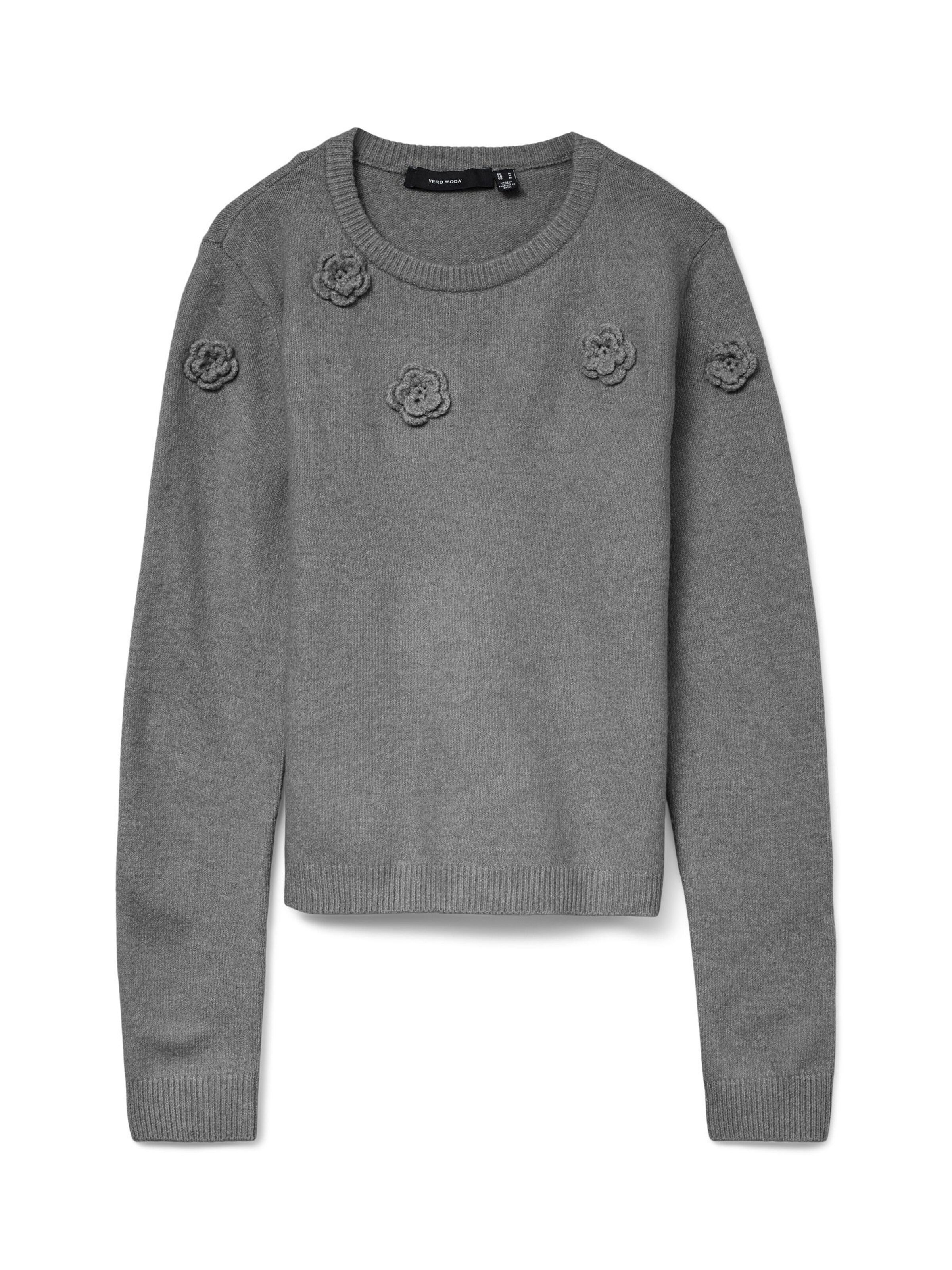 Pull-over 'VMCRose' Vero Moda Curve en gris : devant