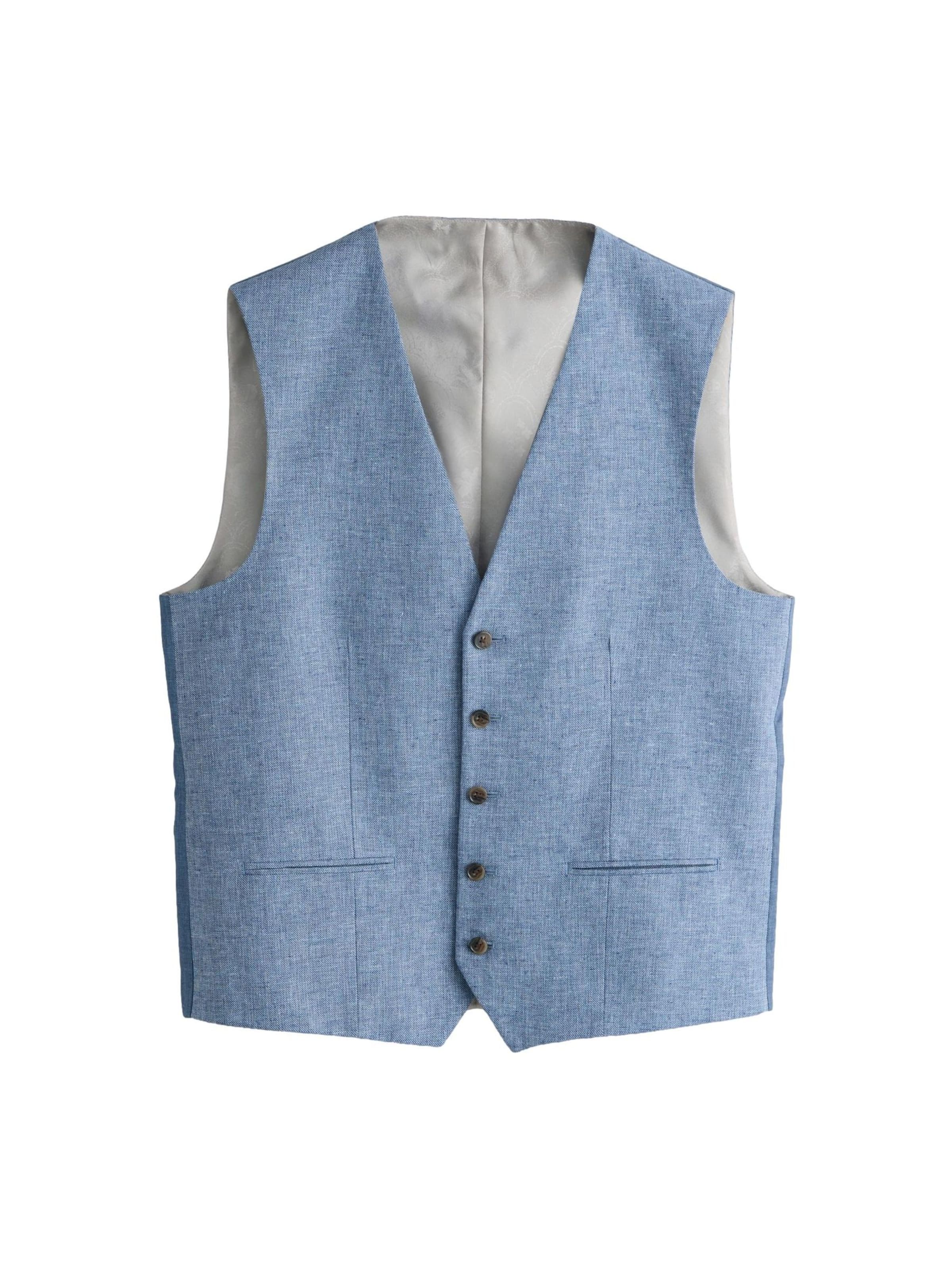 Next Anzugweste in Blau: Vorderseite