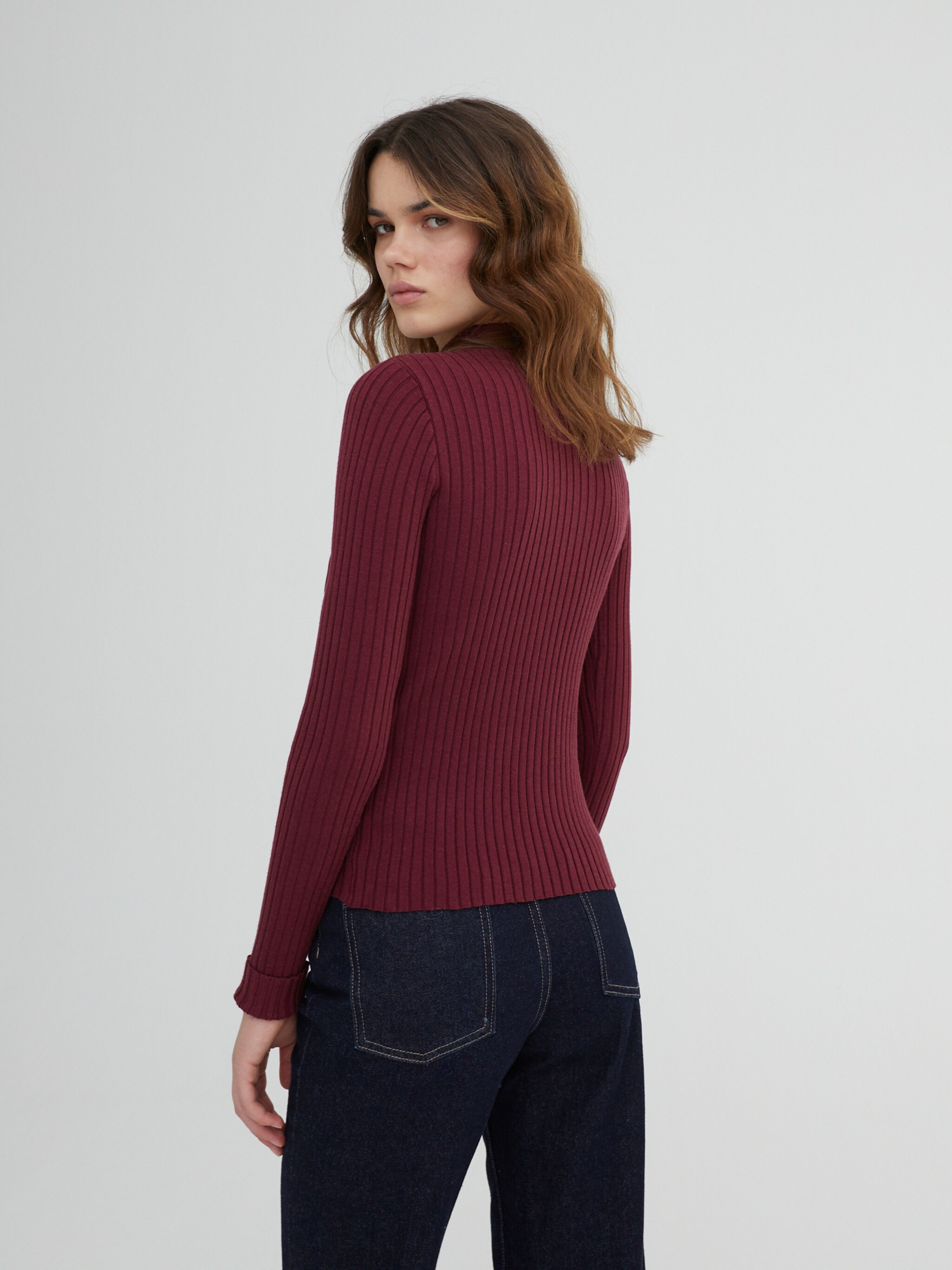 EDITED Produkte Pullover 'JANNICE' burgunder