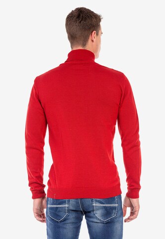 CIPO & BAXX Rollkragenpullover in Rot