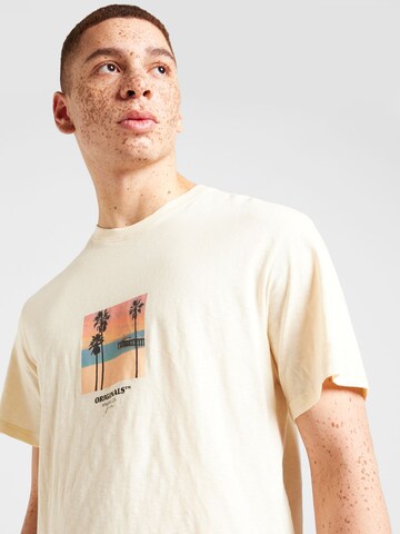 JACK & JONES T-Shirt 'ARUBA' in Beige