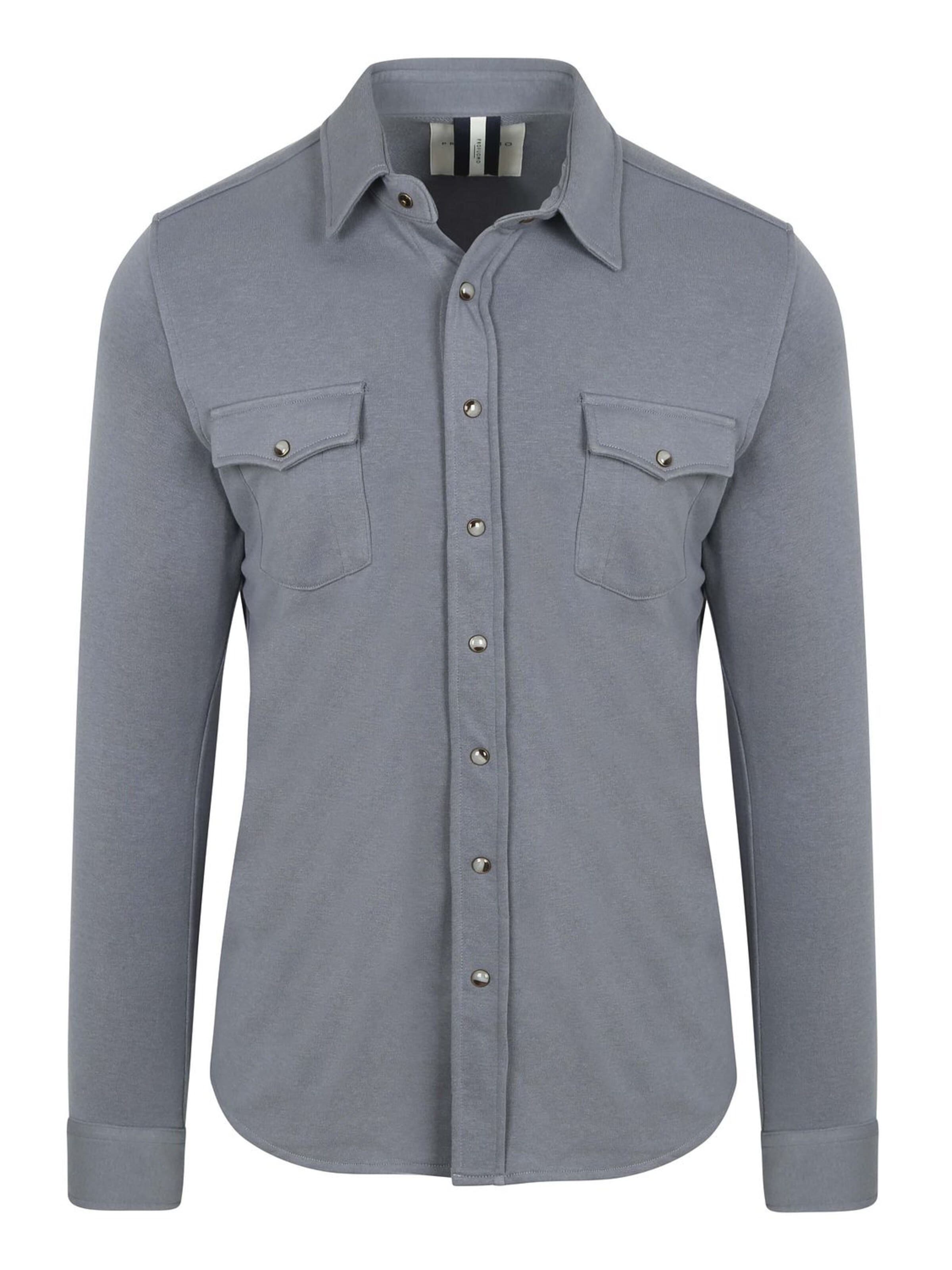 Profuomo Gebreid vest in Blauw: voorkant