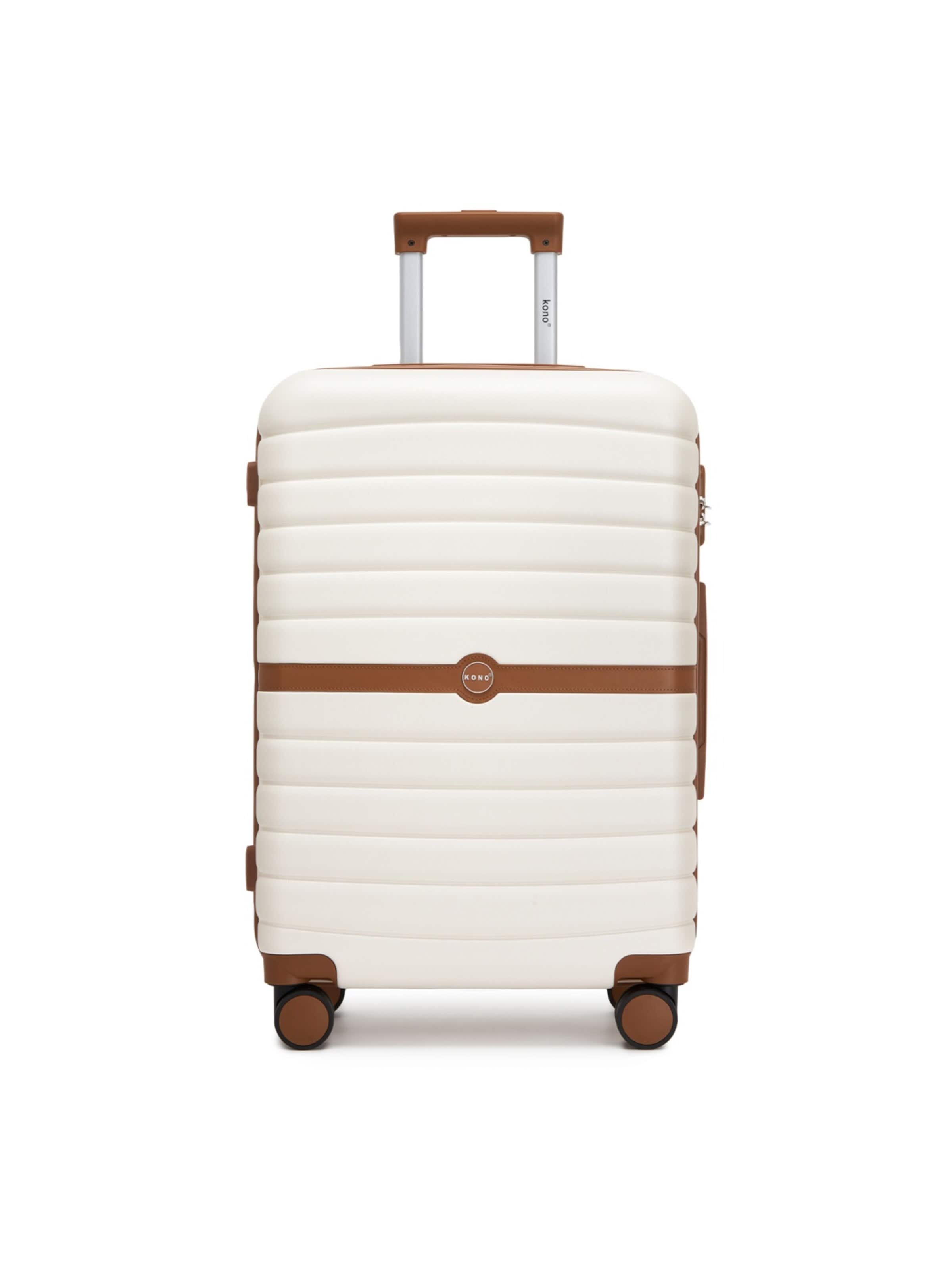 Kono Suitcase in Brown: front