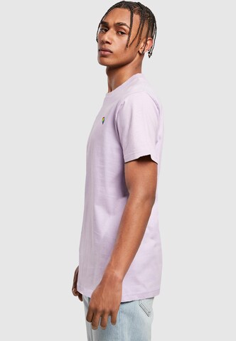 Mister Tee Футболка 'Glossy Heart Pride' в Лиловый