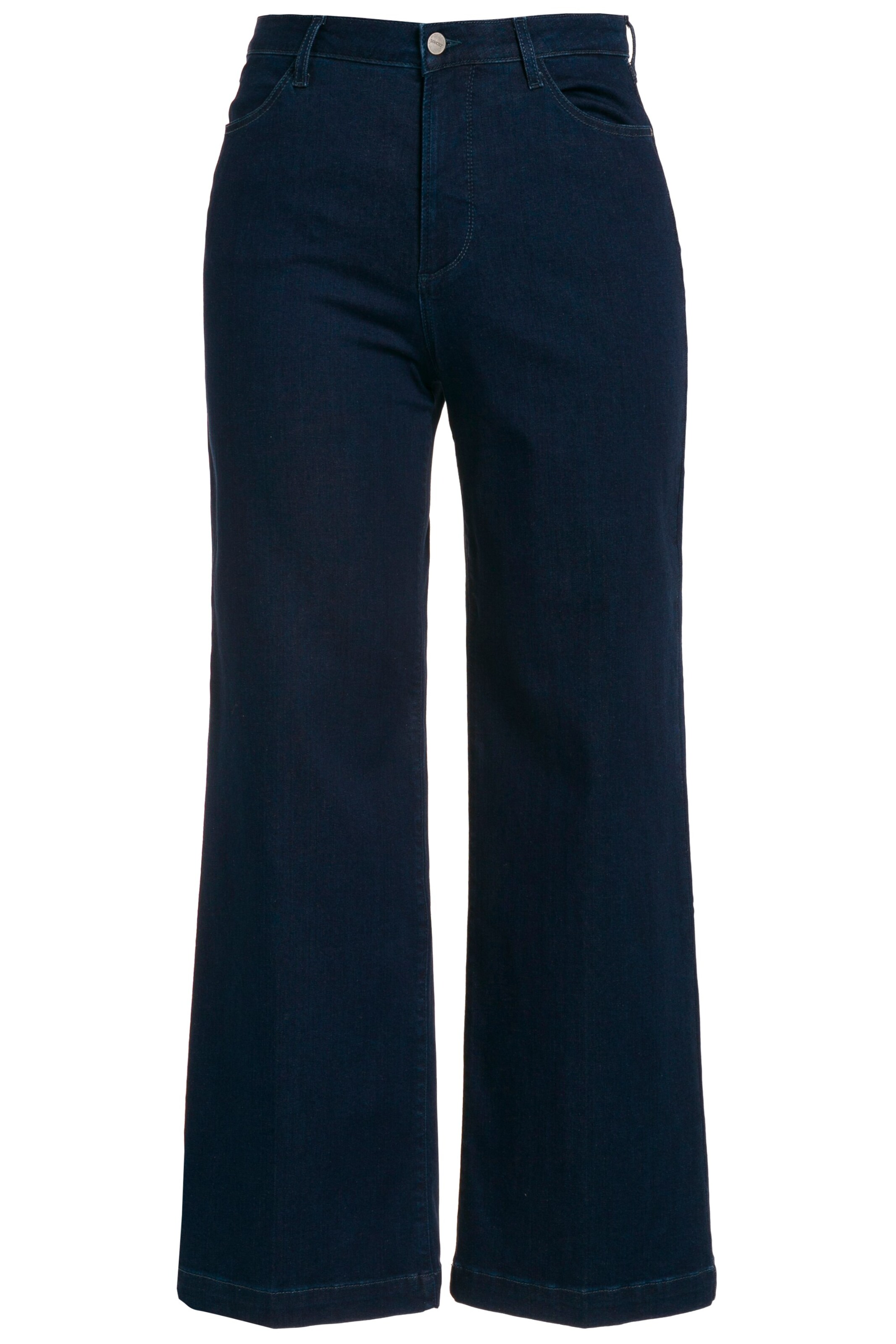 Ulla Popken Wide leg Jeans in Blauw: voorkant