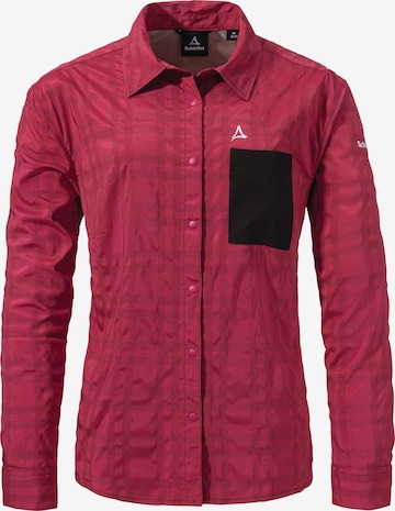 Schöffel Multifunctionele blouse ' Bike Blouse Style Jalpuh WMS ' in Rood: voorkant