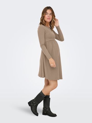 Robes en maille 'OLMMALAYA' Only Maternity en marron