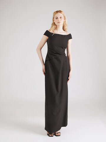 Lauren Ralph Lauren - Vestido de noche en negro: frente