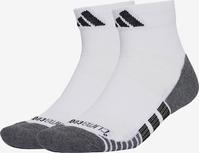 ADIDAS PERFORMANCE Sportske čarape 'Performance CLIMACOOL Cushioned Quarter 3-Pack' u siva melange / crna / bijela, Pregled proizvoda