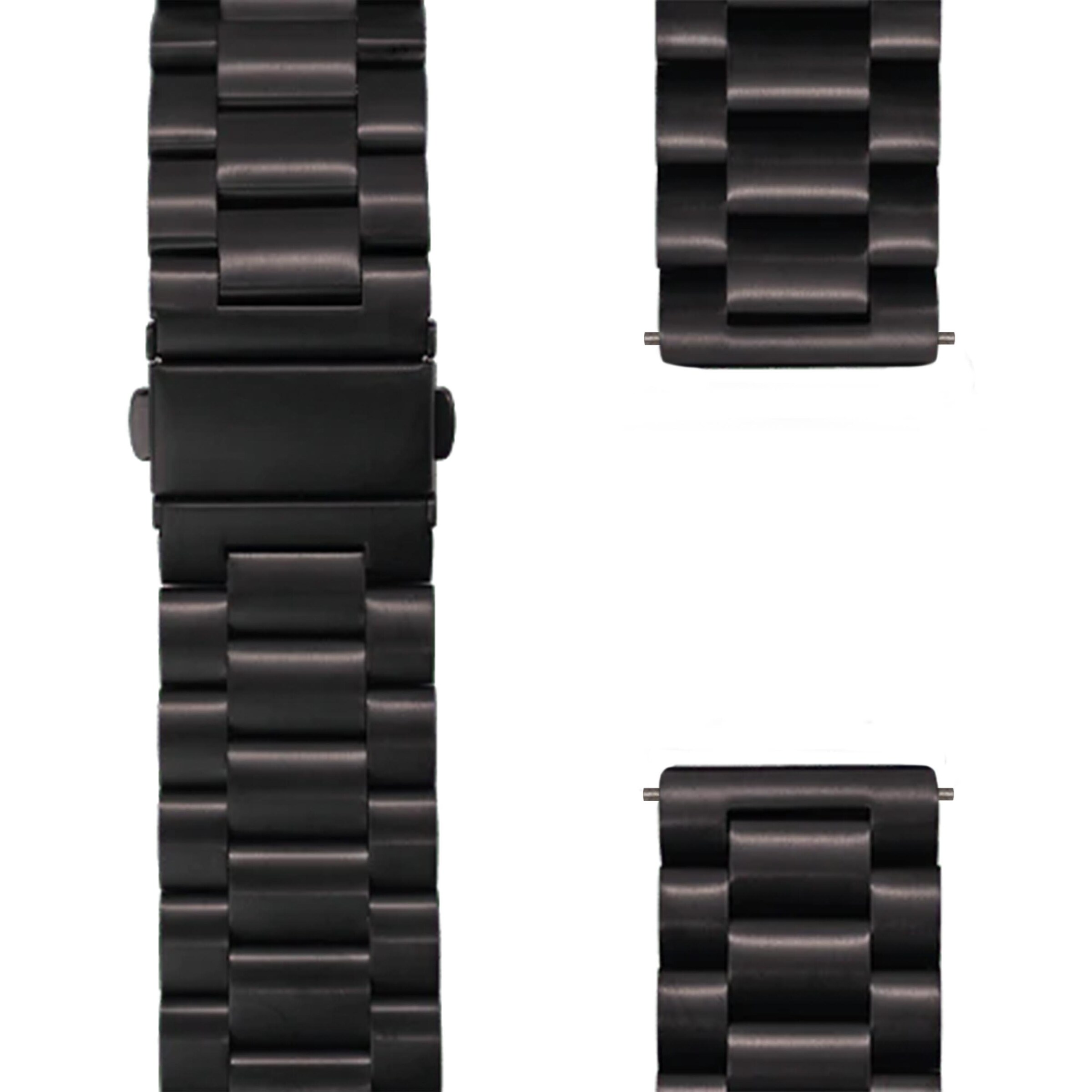 WRISTR Gliederarmband in Schwarz: Vorderseite