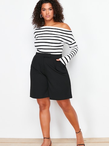 Trendyol Curve - regular Pantalón en negro