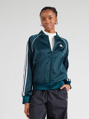 Veste de survêtement 'SST Adicolor' ADIDAS ORIGINALS en vert : devant