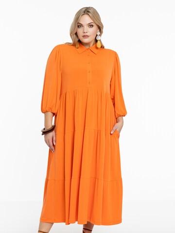 YOEK Kleid in Orange: Vorderseite