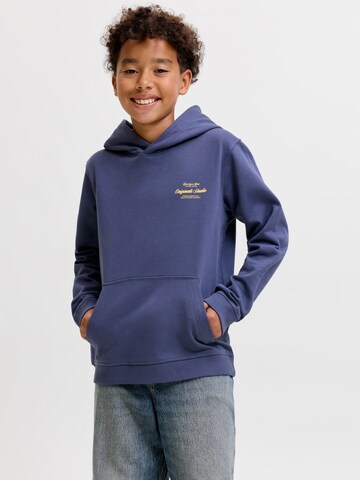 Jack & Jones Junior Sweatshirt 'JORNORREBRO' in Blauw: voorkant