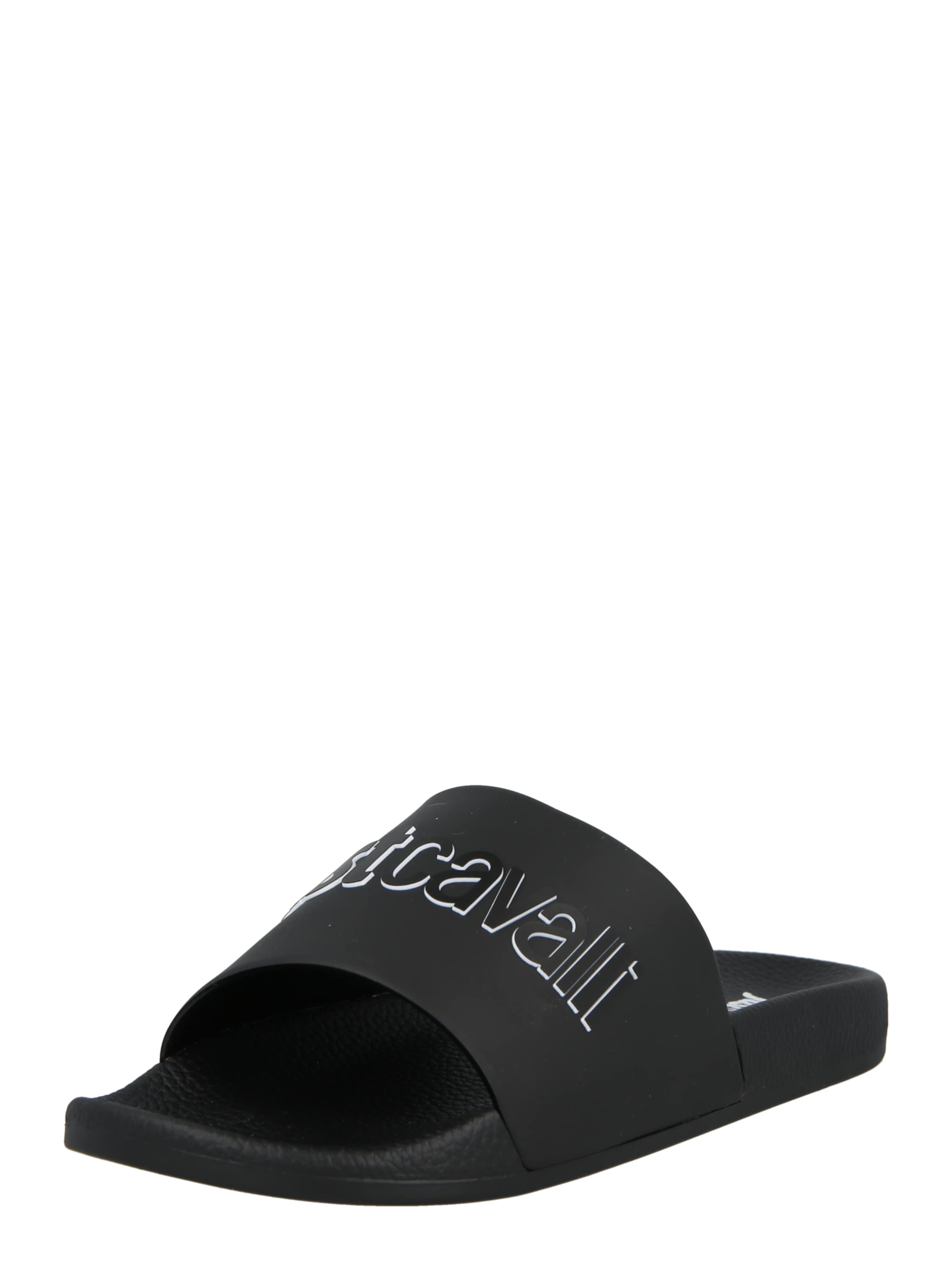 Mule 'FONDO POOL DIS. 01' Just Cavalli en noir : devant