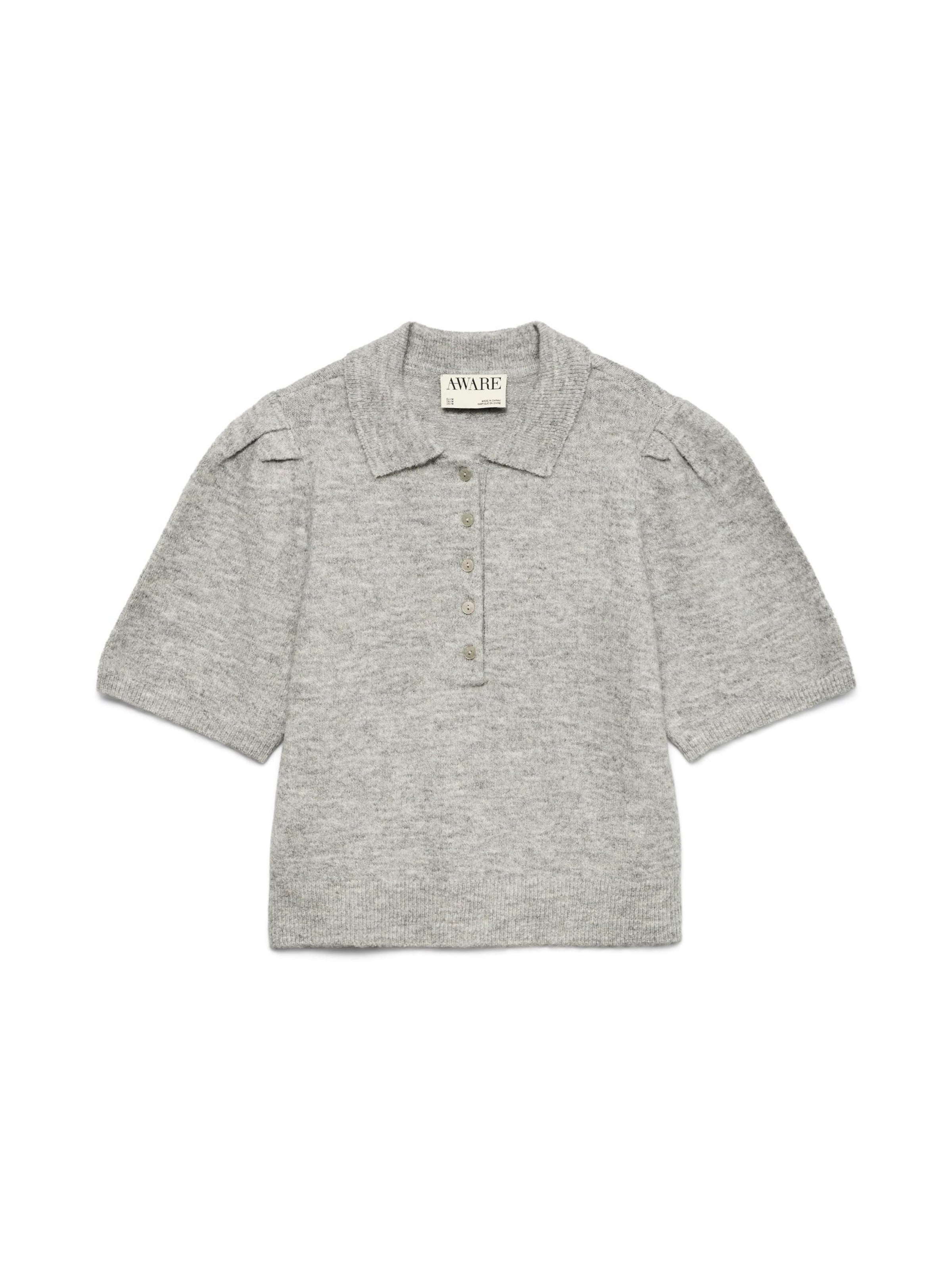 VERO MODA Trui 'AWTassa' in Grijs: voorkant