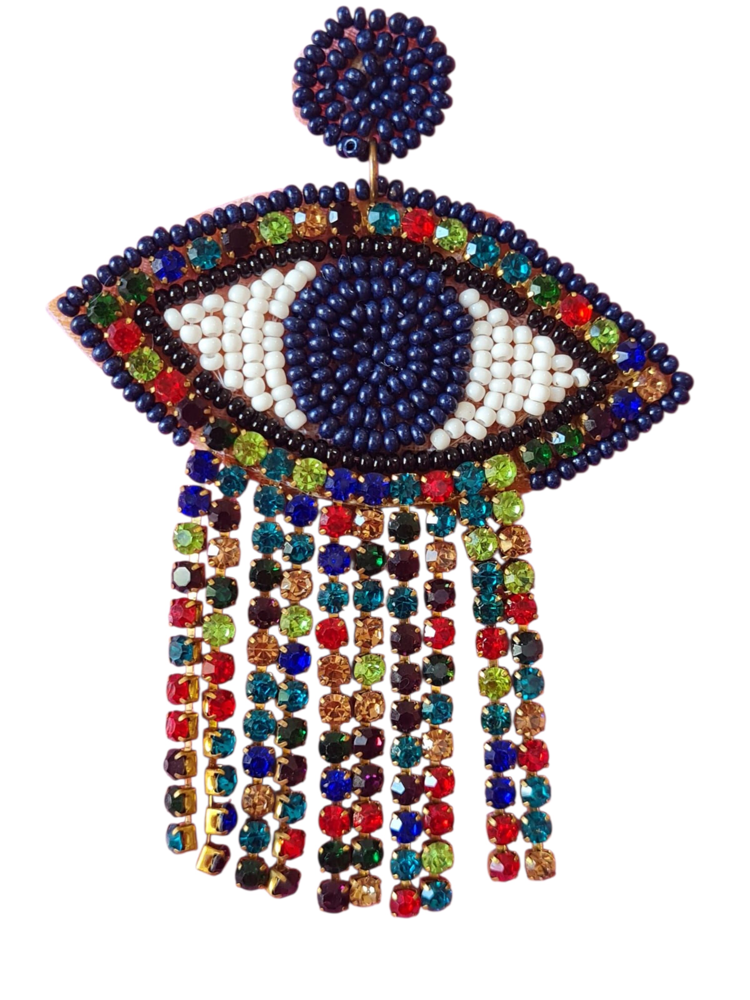 PfauGermany Earrings 'Evil Eye' in Mixed colors
