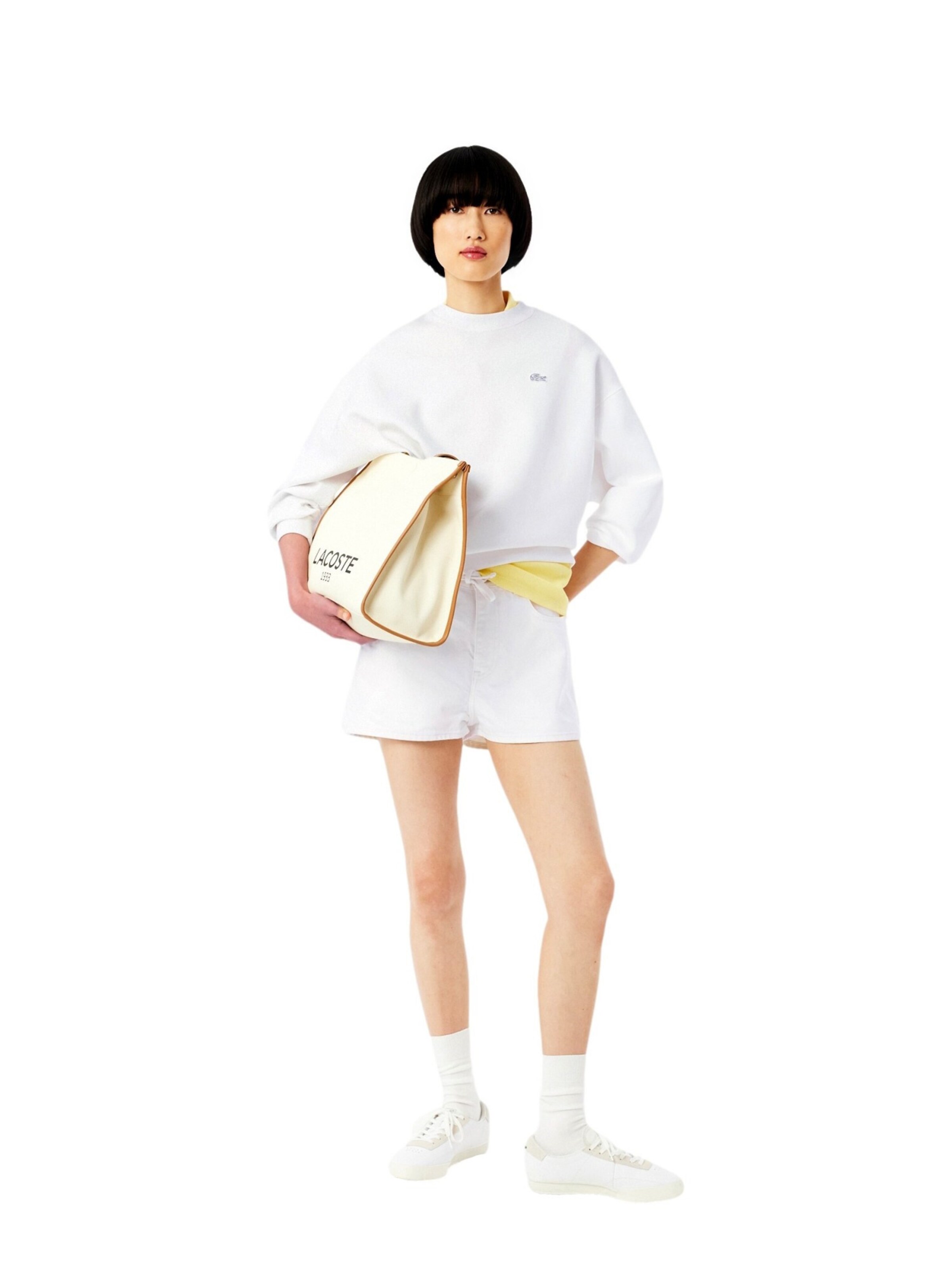 Sweat-shirt LACOSTE en blanc