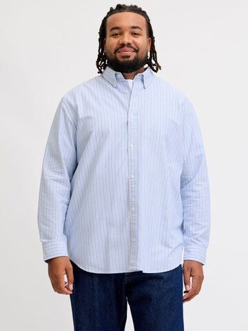JACK & JONES - Ajuste regular Camisa en azul: frente