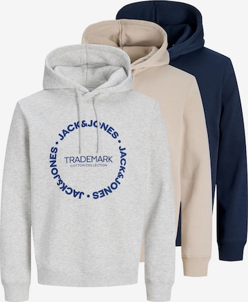 JACK & JONES Collegepaita 'JJBENSON' värissä beige: etupuoli