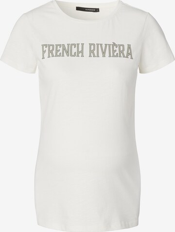 T-shirt 'French Rivera' Supermom en blanc : devant