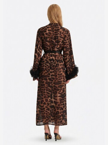 Vivi Idee Dressing Gown 'leopard' in Brown