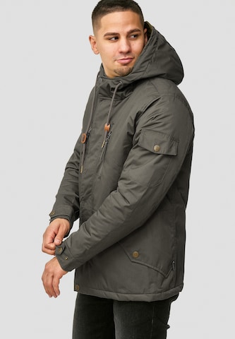 INDICODE JEANS Winterjas 'Elmhurts' in Grijs