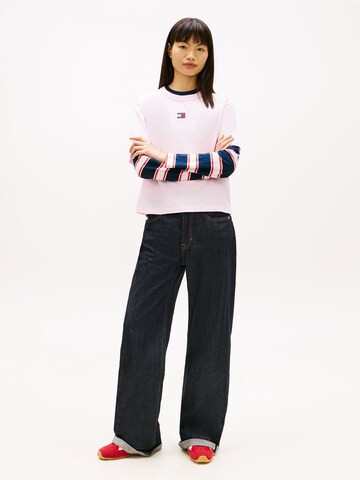 Maglietta di Tommy Jeans in rosa