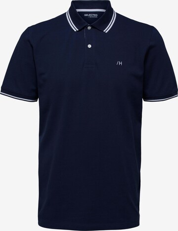 SELECTED HOMME Poloshirt 'Aze' in Blau: predná strana