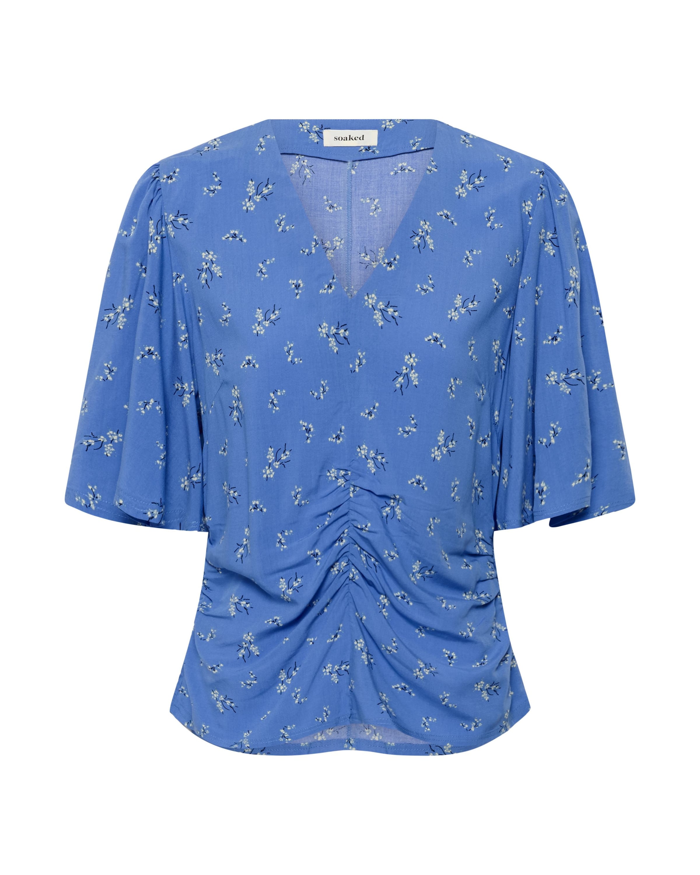 SOAKED IN LUXURY Bluse 'SLArjana' in Blau: Vorderseite