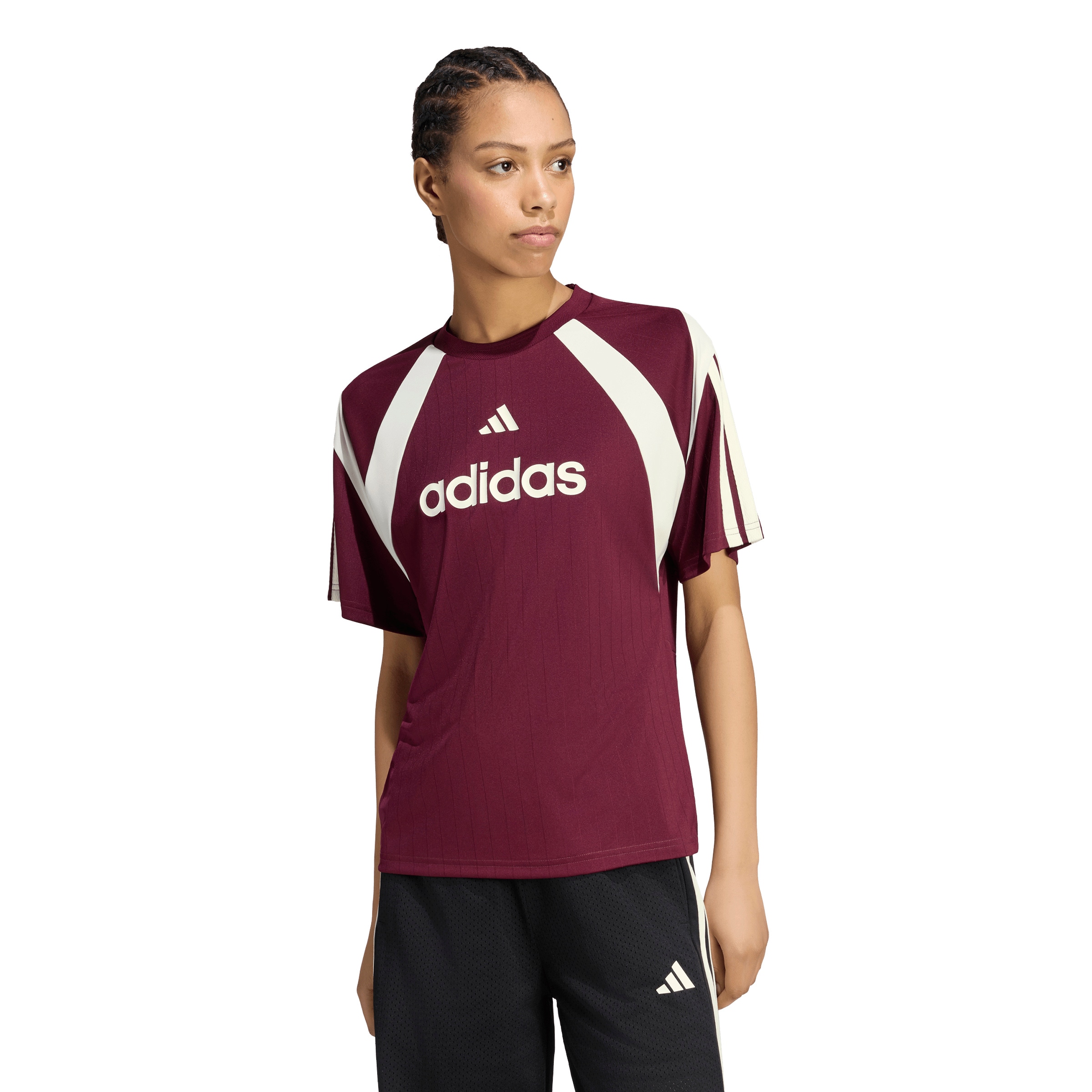 ADIDAS SPORTSWEAR Λειτουργικό μπλουζάκι 'TIRO' σε καφέ: μπροστά