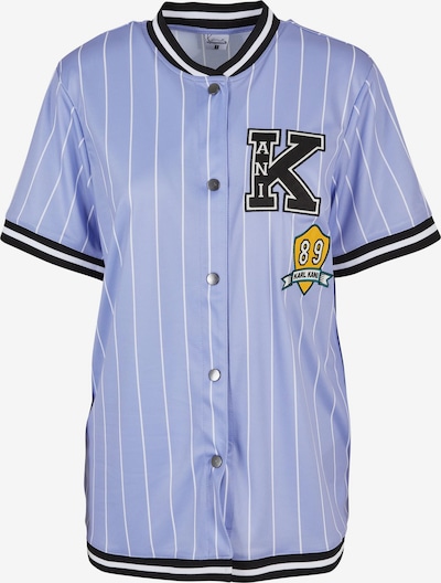 Karl Kani Chemisier en bleu clair / jaune / noir, Vue avec produit