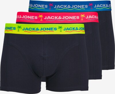 JACK & JONES Boxers 'THOMAS' em azul / marinho / amarelo / rosa, Vista do produto
