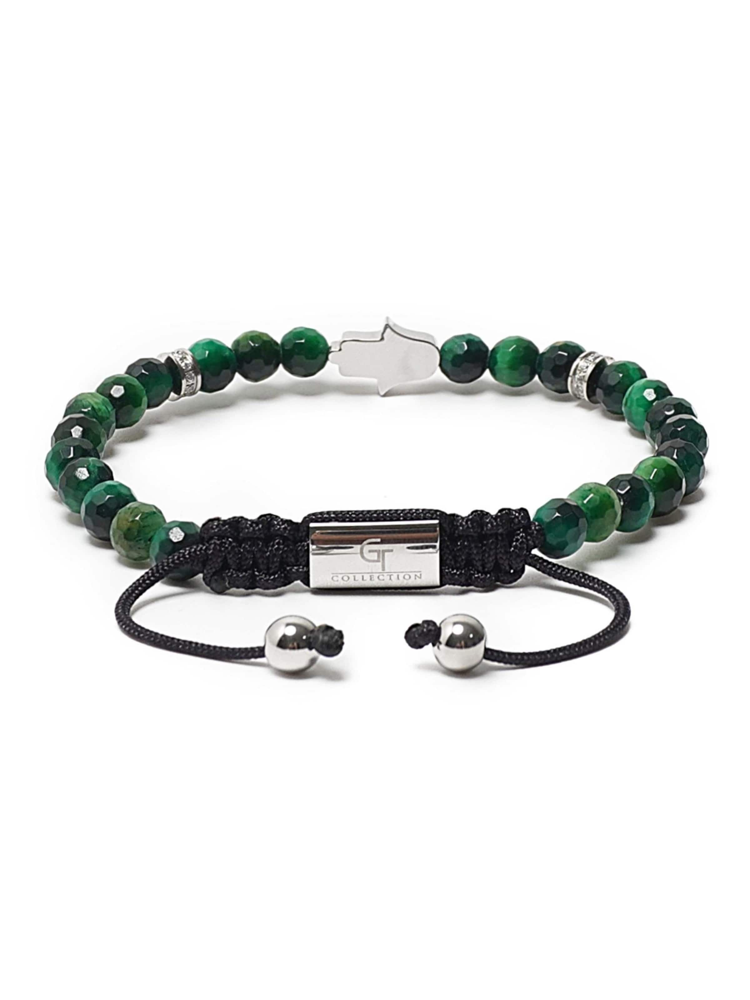 GT Collection - Pulsera 'Hamsa Hand' en verde