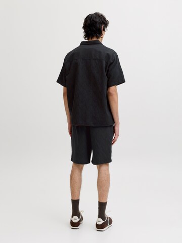 JACK & JONES - Comfort Fit Camisa 'JORMONTAUK' em preto