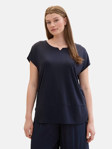 Tom Tailor Women + Shirt in Blue: front